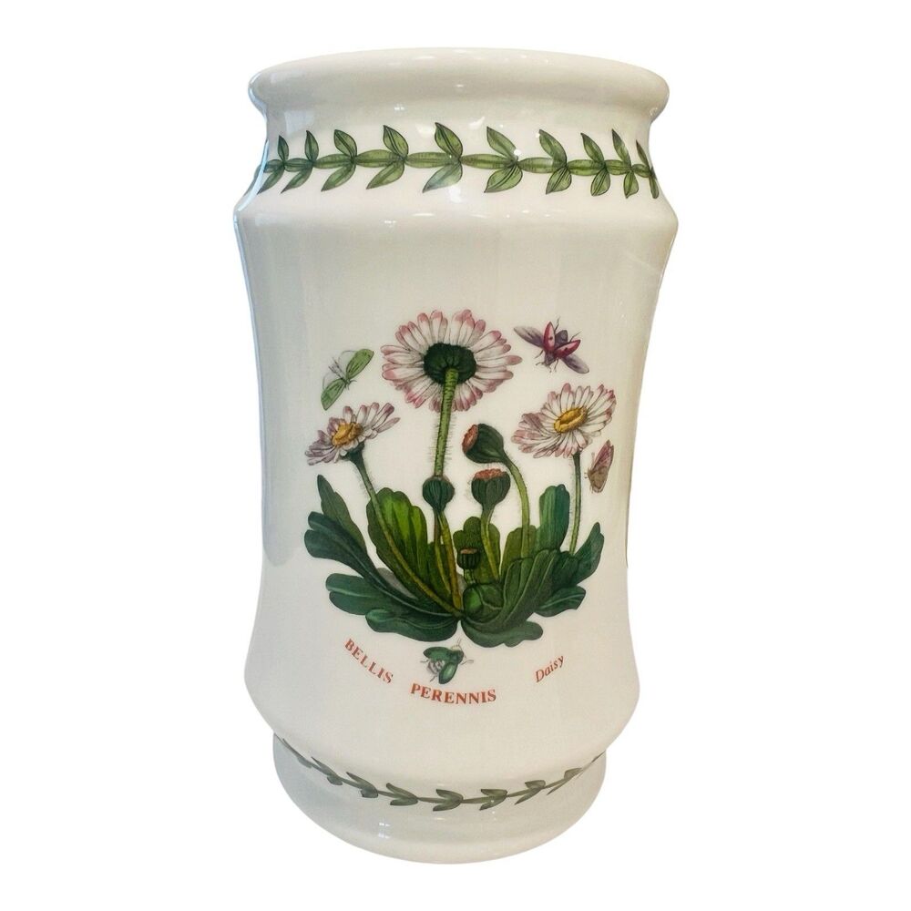Portmeirion Botanic Garden Utensil Jar 6.5" Daisy